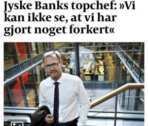 Kan Anders Dam slet ikke se at han udsætter hans bank for disse unødige opråb, hvis Jyske bank intet har at dække over, hvorfor så ikke tale med kunderne som påviser svindel i jyske bank, DIALOG er vejen frem