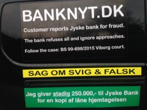 IMG_2656 / JYSKE BANKs SVINDEL / FRAUD - CALL / OPRÅB :-) Can the bank director CEO Anders Dam not understand We only want to talk with the bank, JYSKE BANK And find a solution, so we can get our life back We are talking about The last 10 years, the bank provisionally has deceived us. The Danish bank took 10 years from us. :-) Please talk to us #AndersChristianDam Rather than continue deceive us With a false interest rate swap, for a loan that has not never existed We write, and write, and write, while the bank continues the very deliberate fraud which the entire Group Board is aware of. :-) :-) A case that is so inflamed, that not even the Danish press does dare comment on it. do you think that there is something about what we are writing about. Would you ask the bank management Jyske Bank Link to the bank further down Why they will not answer their customer And deliver a copy of the loan, 4.328.000 DKK as the bank claiming the customer has borrowed i Nykredit As the Danish Bank changes interest rates, for the last 10 years, Actually since January 1, 2009 - Now the customer discovered and informed the Jyske Bank Jyske 3-bold Bank May 2016 that there was no loan taken. We are talking about fraud for millions, against just one customer :-) :-) Where do you come into contact with a fraudster who just does not want to stop deceiving you Have tried for over 2 years. DO YOU HAVE A SUGGESTION :-) from www.banknyt.dk Startede i jyske bank Helsingør I.L Tvedes Vej 7. 3000 Helsingør Dagblad Godt hjulpet af jyske bank medlemmer eller ansatte på Vesterbro, Vesterbrogade 9. Men godt assisteret af jyske bank hoved kontor i Silkeborg Vestergade Hvor koncern ledelsen / bestyrelsen ved Anders Christian Dam nu hjælper til med at dette svindel fortsætter Jyske Banks advokater som lyver for retten Tilbød 2-11-2016 forligs møde Men med den agenda at ville lave en rente bytte på et andet lån, for at sløre svindlen. ------------ Journalist Press just ask Danish Bank Jyske bank why the bank does not admit fraud And start to apologize all crimes. https://www.jyskebank.dk/kontakt/afdelingsinfo?departmentid=11660 :-) #Journalist #Press When the Danish banks deceive their customers a case of fraud in Danish banks against customers :-( :-( when the #danish #banks as #jyskebank are making fraud And the gang leader, controls the bank's fraud. :-( Anders Dam Bank's CEO refuses to quit. So it only shows how criminal the Danish jyske bank is. :-) Do not trust the #JyskeBank they are #lying constantly, when the bank cheats you The fraud that is #organized through by 3 departments, and many members of the organization JYSKE BANK :-( The Danish bank jyske bank is a criminal offense, Follow the case in Danish law BS 99-698/2015 :-) :-) Thanks to all of you we meet on the road. Which gives us your full support to the fight against the Danish fraud bank. JYSKE BANK :-) :-) Please ask the bank, jyske bank if we have raised a loan of DKK 4.328.000 In Danish bank nykredit. as the bank writes to their customer who is ill after a brain bleeding - As the bank is facing Danish courts and claim is a loan behind the interest rate swap The swsp Jyske Bank itself made 16-07-2008 https://facebook.com/JyskeBank.dk/photos/a.1468232419878888.1073741869.1045397795495688/1468234663211997/?type=3&source=54&ref=page_internal :-( contact the bank here https://www.jyskebank.dk/omjyskebank/organisation/koncernledergruppe - Also ask about date and evidence that the loan offer has been withdrawn in due time before expiry :-) :-) And ask for the prompt contact to Nykredit Denmark And ask why (new credit bank) Nykredit, first would answer the question, after nykredit received a subpoena, to speak true. - Even at a meeting Nykredit refused to sign anything. Not to provide evidence against Jyske Bank for fraud - But after several letters admit Nykredit Bank on writing - There is no loan of 4.328.000 kr https://facebook.com/JyskeBank.dk/photos/a.1051107938258007.1073741840.1045397795495688/1344678722234259/?type=3&source=54&ref=page_internal :-( :-( So nothing to change interest rates https://facebook.com/JyskeBank.dk/photos/a.1045554925479975.1073741831.1045397795495688/1045554998813301/?type=3&source=54&ref=page_internal Thus admit Nykredit Bank that their friends in Jyske Bank are making fraud against Danish customers :-( :-( :-( Today June 29th claims Jyske Bank that a loan of DKK 4.328.000 Has been reduced to DKK 2.927.634 and raised interest rates DKK 81.182 https://facebook.com/JyskeBank.dk/photos/a.1046306905404777.1073741835.1045397795495688/1755579747810819/?type=3&source=54 :-) :-) Group management jyske bank know, at least since May 2016 There is no loan of 4.328.000 DKK And that has never existed. And the ceo is conscious about the fraud against the bank's customer :-) Nevertheless, the bank continues the fraud But now with the Group's Board of Directors knowledge and approval :-) The bank will not respond to anything Do you want to investigate the fraud case as a journalist? :-( :-( Fraud that the bank jyske bank has committed, over the past 10 years. :-) :-) https://facebook.com/story.php?story_fbid=10217380674608165&id=1213101334&ref=bookmarks Will make it better, when we share timeline, with link to Appendix :-) www.banknyt.dk /-----------/ #ANDERSDAM I SPIDSEN AF DEN STORE DANSKE NOK SMÅ #KRIMINELLE #BANK #JYSKEBANK Godt hjulpet af #Les www.les.dk #LundElmerSandager #Advokater :-) #JYSKE BANK BLEV OPDAGET / TAGET I AT LAVE #MANDATSVIG #BEDRAGERI #DOKUMENTFALSK #UDNYTTELSE #SVIG #FALSK :-) Banken skriver i fundamentet at jyskebank er #TROVÆRDIG #HÆDERLIG #ÆRLIG DET ER DET VI SKAL OPKLARE I DENNE HER SAG. :-) Offer spørger flere gange om jyske bank har nogle kommentar eller rettelser til www.banknyt.dk og opslag Jyske bank svare slet ikke :-) :-) We are still talking about 10 years of fraud Follow the case in Danish court Denmark Viborg BS 99-698/2015 :-) :-) Link to the bank's management jyske bank ask them please If we have borrowed DKK 4.328.000 as offered on May 20, 2008 in Nykredit The bank still take interest on this alleged loan in the 10th year. and refuses to answer anything :-) :-) Funny enough for all that loan is not existing just ask jyske bank why the bank does not admit fraud And start to apologize all crimes. https://www.jyskebank.dk/kontakt/afdelingsinfo?departmentid=11660 #Bank #AnderChristianDam #Financial #News #Press #Share #Pol #Recommendation #Sale #Firesale #AndersDam #JyskeBank #ATP #PFA #MortenUlrikGade #PhilipBaruch #LES #GF #BirgitBushThuesen #LundElmerSandager #Nykredit #MetteEgholmNielsen #Loan #Fraud #CasperDamOlsen #NicolaiHansen #gangcrimes #crimes :-) just ask jyske bank why the bank does not admit fraud And start to apologize all crimes. https://www.jyskebank.dk/kontakt/afdelingsinfo?departmentid=11660 #Koncernledelse #jyskebank #Koncernbestyrelsen #SvenBuhrkall #KurtBligaardPedersen #RinaAsmussen #PhilipBaruch #JensABorup #KeldNorup #ChristinaLykkeMunk #HaggaiKunisch #MarianneLillevang #Koncerndirektionen #AndersDam #LeifFLarsen #NielsErikJakobsen #PerSkovhus #PeterSchleidt / ,IMG_20180709_185159966