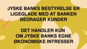 Den Danske Bank JYSKE BANK taget med hånden i #kagedåsen JYSKE BANK snød kunde og bedrager kunde for millioner, bestyrelsen sørger selv for at bedrageri imod kunde ikke opklares og stoppes, på trods af bestyrelsens viden om bedrageri / svig Se mere på www.banknyt.dk Del 1. http://banknyt.dk/opslag-20-08-2018-fb/ Del 2. http://banknyt.dk/opslag-20-08-2018-facebook-del-2/ - DEN DANSKE BANK, JYSK EBANK UNDERSØGES FOR § 279. For #bedrageri § 280. For #mandatsvig § 281. For #afpresning § 282. For #åger § 283. For #skyldnersvig Kunden er ikke i tivl, bankens ledelse ved DIRIKTØR Anders Dam bevidst og uhæderligt har valgt at fortsætte bedrageri i mod kunde, et bedrag det har forgået siden 2008 / 2009 til mindst 1 septemper 2018 Men jyske bank ønsket ikke dialog, derfor har kunde og den samlede familie skrævet til deres advokat VI ØNSKER EN DOM Med sigte på at jyske bank dømmes for bedrageri, og Jyske Banks koncern bestyrelse gøres personlig ansvarlig for det bedrageri de har kendt til, mindst siden april 2016 - Svig af en vis grovere karakter er kriminaliseret i en række forbrydelser. Den mest almindelige svigsforbrydelse er bedrageri. Svig kan bestå i, at forhold forties at der siges noget urigtigt mod bedre vidende. Flere af Jyske Banks afdelinger, lige som flere personer har været sammen om dette her svig mod bankkunde Kunde tilbyder stadig at gennemgå sagen med jyske bank og deres advokater Lund Elmer Sandager På trods at kunde har taget jyske Banks advokater, og dermed jyske bank for at lyve processuelt for retten :-) Problemet i jyske bank er at bedraget er udført udspekuleret ved hjælp af flere ansatte Ansat i flere afdelinger, men som nu styres fra bestyrelsen Vestergade i Silkeborg Et #bedrageri som den samlede koncern ledelse ikke tager afstand fra, og derfor støtter bestyrelsen fortsat bedrageri af lille #virksomhed :-) #Bestyrelsen i #jyskebank #SvenBuhrkall #KurtBligaardPedersen #RinaAsmussen #PhilipBaruch #JensBorup #KeldNorup #ChristinaLykkeMunk #JohnnyChristensen #MarianneLillevang #AndersDam #NielsErikJakobsen #PerSkovhus #PeterSchleidt #Nykredit #MetteEgholmNielsen Siger de ikke vil leverer skyts mod #jysk #ebank :-) #Lån #Gratis #Tilbud #Rådgivning #ATP #Pension #Pol #Police #LES #LundElmerSandager #Advokat Øvrige søge ord og kendte medvirkende Lån super billigt, ingen gebyr rente Subperlån, Superlån, supperlån. Billån, boliglån. Opsparing. Pension. - Tivoli fripas Bakken fripas gratis / Advokat advokater, strafferet ren straffe attest, øknomisk kriminalitet, kriminelt, straffeloven - Lund Elmer Sandager Al Capone, Adolf Hitler, Stalling Michael Rasmussen CEO Nykredit Anders Christian Dam CEO jyske bank Advokat Morten Ulrik gade jyske bank Philip Baruch jyske bank Advokat Philip Baruch Lund Elmer Sandager Advokat Mette Egholm Nielsen Nykredit Inkasso Birgit Bush Thuesen jyske bank - Jyske bank erhverv Hillerød Helsingør Århus Aahus København Silkeborg Valby Østerbro - Nicolai Hansen bankrådgiver jyske bank Line Braad Winding jyske bank Casper Dam Olsen bankrådgiver jyske bank Anette Kirkeby bankrådgiver jyske bank Søren Woergaard rådgiver jyske bank CEO Anders Christian Dam - Danske bank jysk Aktie anbefalinger på jyskebank AKTIEN SÆLG #ATP