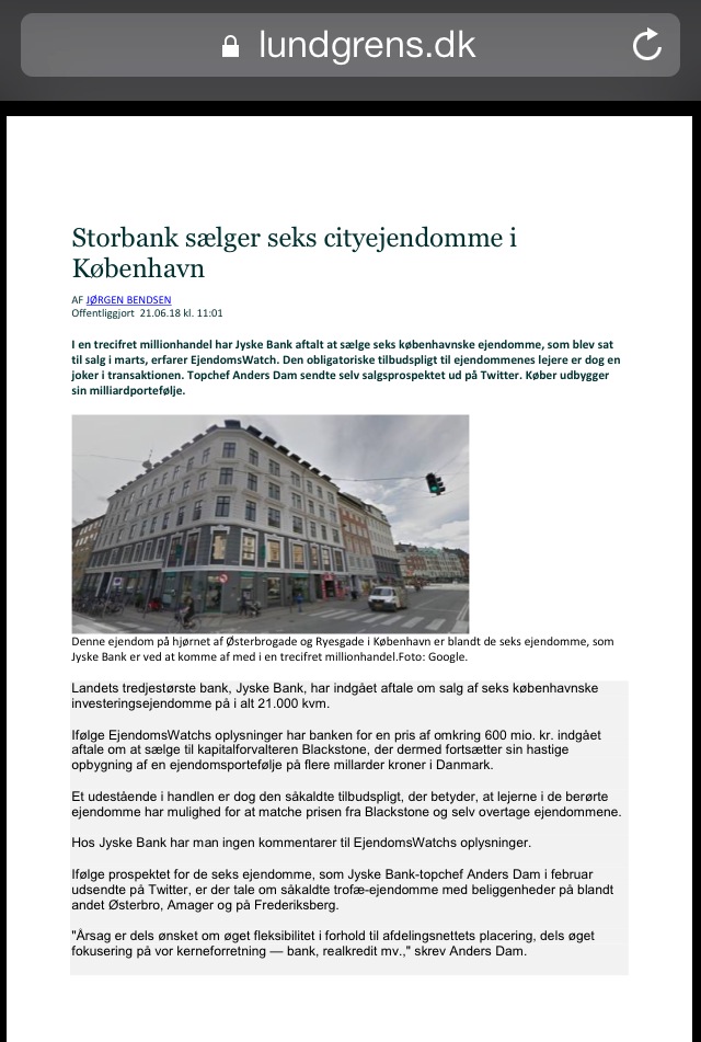 Known Danish law office suspected of receiving return commission of large Danish bank - Regarding whether Jyske Bank has bribed Lundgren's lawyers, in the form of a return commission. For this reason, through a collaboration between Jyske Bank and Lundgrens, not to present the client's claims against Jyske Bank. / Then it is a FACT First Lundgrens gets our case against Jyske Bank on February 5, 2018. 2nd Lundgrens enters Third Lundgrens check the website www.BANKNYT.dk April 16, 2018. 4th Lundgrens then enters into a million cooperation with Jyske Bank. 5th Just as it is the FACT that Lundgrens will be kicked out on 25 September 2019 for the period 5 February to Lundgrens. At least 30 times have been informed of the allegations. And have been given direct INSTRUCTION, to present the client's fraud allegations against Jyske Bank, without following any of the client's instructions. :-( It should be investigated by the police whether Lundgren's lawyers have been bribed / paid by Jyske Bank A / S And who at Jyske Bank has approved contacting Lundgren's lawyers around March May 2018, to advise Jyske Bank on a transaction for around DKK 600 million. Just as a study on Jyske Bank has given Lundgren's other tasks, and which. Dan Terkildsen from Lundgrens has not wanted to answer the client's questions, about the cooperation between the parties Lundgrens and Jyske Bank. / If Lundgren's lawyers are a reputable law firm. Then the management of Lundgren himself contacts the police and asks them to investigate Lundgrens The suspicion that some of the partners have been dishonest towards their customer / small client .. / This is an invitation to Lundgrens and Jyske Bank. Now ask the police to investigate About Jyske Bank bribing Lundgrens to counteract their client's case against Jyske Bank and the management. To directly contribute to fraud allegations against Jyske Bank has not been presented. Why the Client Himself Has to Present, the 52-page Final Petition, October 28, 2019 When Lundgren's lawyers have been instructed several times to present the client's fraud allegations. / We do not need to ask the management of Jyske Bank to ask the police to investigate Jyske Bank, because the bank has bribed Lundgrens, by using the return commission. Since Jyske Bank has already lied to the court through their board member and lawyer Philip Baruch from Lund Elmer Sandager Advokater, already, several places in legal matters. :-) Like Jyske Bank, the customer who is exposed to the bank's long-standing fraud wants an early decision. But Philip Baruch, we were just bombed back to September 25, 2019, after we discovered that Jyske Bank probably bought our lawyer Lundgren's lawyers in April 2018. So it's not conspiracy theories, as Lundgrens thinks it is, but simply one FACT