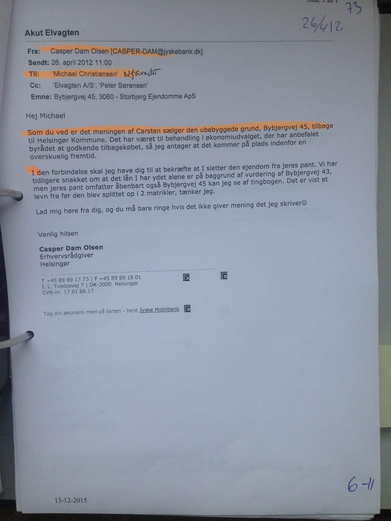 DET HANDLER OM MILLION BEDRAGERI, MOD LILLE KUNDE I JYSKE BANK ET BEDRAG SOM NYKREDIT KENDER ALT TIL. Utroligt Nykredit mener at de har brugt meget tid på at hjælpe Først skrev i en periode på over 2 år, uden Nykredit ville svare Så blev vi nødsagede til at stævne Nykredit, og først der fik vi kontakt og lidt bilag. :-) Så hvem kæmper og bruger mange resurser for at opklare den svindel foretning som jyske bank laver Og som Nykredit forsøgte at dække over ved at svare vildledende. På bare et enkelt spørgsmål Som Har jeg haft flere lån i Nykredit, end det lån jeg har nu. :-) Dette fik jeg et helt bevist vildledende svar på = Du har det lån du får opgørelse på hvert år. Der var jo ikke noget svar Så at knoklet hvert et lille svar Og det mener Nykredit at er bruge mange resurser :-) ---------- Tekst til billede Advokat Søren H. Hoffmann Christiansen fra Nykredit Skrev 21/2-2018 Og bekræftede vel bare hvad Mette Egholm Nielsen allerede har sagt NYKREDIT VIL IKKE LEVERER SKYTS IMOD JYSKE BANK Og ved ikke at ville udlever alle bilag, må der være noget Nykredit vil skjule, for at hjælpe jyske bank med at forsøge skuffe i retssag. - Jyske bank kan være helt rolige, Nykredit skriver jo at de nok skal lade være med at sende flere bilag, som kan skade jyske Banks troværdighed i denne kedelige sag, om udnyttelse svig og falsk - :-) At Nykredit har selv øknomisk har udnyttet og udnytter At jyske bank laver fusk, dokument falsk svindel løgn Og u at tage 3 et bidrag på 3 % :-) det har været meget svært at få bare lidt ud af Nykredit, Det siger sig selv efter, der skulle over 2 års forsøg med skriverier Til før at få Nykredit til at svare - Nykredit afviste først at svare i en år række men 24-11-2015 fik vi kontakt første gang. :-) Det syntes at handle om at trække tiden for at sigte mod forældelse for Nykredit's andel. - Det har handlet om at trække tiden og det er gået som ønsket - Nykredit skrev på anmodning om akt indsigt, at Nykredit ikke ville udlevere akt indsigt - Altså at Nykredit først ikke ville udlever noget som helst, er at hjælpe jyske bank Først efter Nykredit blev stævnet fik vi lidt bilag ud af dem Der i blandt kom bilag D. 1093 :-) Det er stadig planen at Nykredit advokaten Mette Egholm Nielsen som har fået fremlagt sags bilag i svindel sagen og derfor godt kender godt til bedraget. Mette bør derfor indkaldes som vidne i bedrageri sagen mod jyske bank. :-) Nykredit er ikke anklaget i sagn mod jyske bank :-) Men Nykredit har klart udnyttet fordelen til at tjene mangler penge, som er blevet er tab for kunden Det er ikke små penge. At det jyske bank som gjorde det mulig, det ved vi godt :/) Men at navne som dit Søren H. Hoffmann Christiansen overhovet nævnes, er for at give historien et sandheds preg. For hvem kender til bedraget i Nykredit Tænker du er sat ind i sagen grundet, BLAG D er bevis på dokument falsk Kan jo ikke skrive Nykredit ud for 10 personer For hvem har så skrevet hvad :/) Planen er at alle mails mm Som har med sagen at gøre offenligøres Også dem fra Nykredit Hvad er det vi ønsker at vide alt