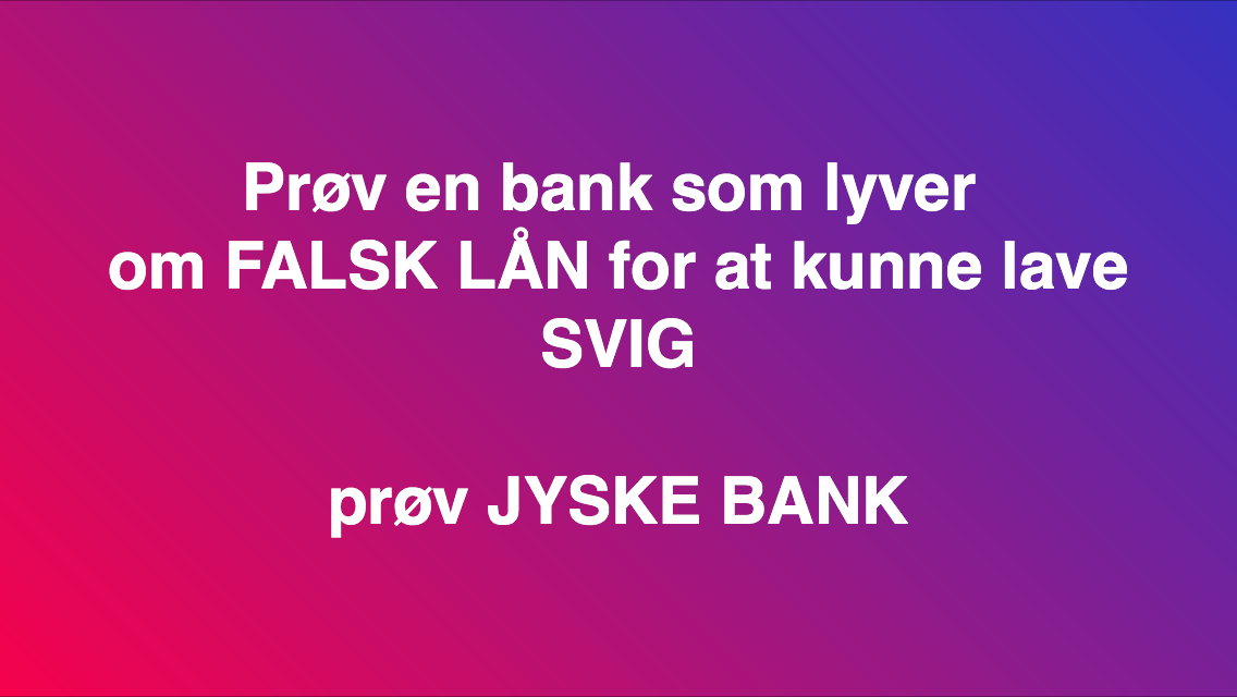 ANDERS DAM KUNNE UNDGÅ DISSE OPSLAG BARE VED AT TALE MED OG KUNDER. Medvirkende i sagen eller kender til sagen og ønsker ikke at rette fejl Fundament hæderlig ærlig åben retter fejl Nykredit jyske bank Advokat advokater strafferet øknomisk kriminelit Lund Elmer Sandager Michael Rasmussen CEO Nykredit Anders Christian Dam CEO Morten Ulrik gade Philip Baruch Mette Egholm Nielsen Birgit Bush Jyske bank erhverv Hillerød Helsingør Århus Aahus København Silkeborg Valby Østerbro Nicolai Hansen Anette Kirkeby Søren Woergaard Danske bank jysk Koncernledelse jyske bank Koncernbestyrelsen Sven Buhrkall Kurt Bligaard Pedersen Rina Asmussen Philip Baruch Jens A. Borup Keld Norup Christina Lykke Munk Haggai Kunisch Marianne Lillevang Koncerndirektionen Anders Dam Leif F. Larsen Niels Erik Jakobsen Per Skovhus Peter Schleidt Sagen historien om Nykredit og jyskebank handler om: Bedrageri Svindel Løgne Tyveri Underslæb Mandatsvig Svig Dokumentfalsk, At dække over forbrydelser At skjule forbrydelser Om at lyve over for retten udelukket for at kunne fortsætte bedrageriske forhold. Mercedes BMW Audi VW Ford Kia Pegeout Citroen biler for alle, billig bolig, billig GF forsikring PBS dankort visa, SUPERLÅN LÅN I LYSKE BANK