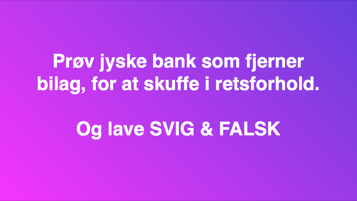 ANDERS DAM KUNNE UNDGÅ DISSE OPSLAG BARE VED AT TALE MED OG KUNDER. Medvirkende i sagen eller kender til sagen og ønsker ikke at rette fejl Fundament hæderlig ærlig åben retter fejl Nykredit jyske bank Advokat advokater strafferet øknomisk kriminelit Lund Elmer Sandager Michael Rasmussen CEO Nykredit Anders Christian Dam CEO Morten Ulrik gade Philip Baruch Mette Egholm Nielsen Birgit Bush Jyske bank erhverv Hillerød Helsingør Århus Aahus København Silkeborg Valby Østerbro Nicolai Hansen Anette Kirkeby Søren Woergaard Danske bank jysk Koncernledelse jyske bank Koncernbestyrelsen Sven Buhrkall Kurt Bligaard Pedersen Rina Asmussen Philip Baruch Jens A. Borup Keld Norup Christina Lykke Munk Haggai Kunisch Marianne Lillevang Koncerndirektionen Anders Dam Leif F. Larsen Niels Erik Jakobsen Per Skovhus Peter Schleidt Sagen historien om Nykredit og jyskebank handler om: Bedrageri Svindel Løgne Tyveri Underslæb Mandatsvig Svig Dokumentfalsk, At dække over forbrydelser At skjule forbrydelser Om at lyve over for retten udelukket for at kunne fortsætte bedrageriske forhold. Mercedes BMW Audi VW Ford Kia Pegeout Citroen biler for alle, billig bolig, billig forsikring dankort visa