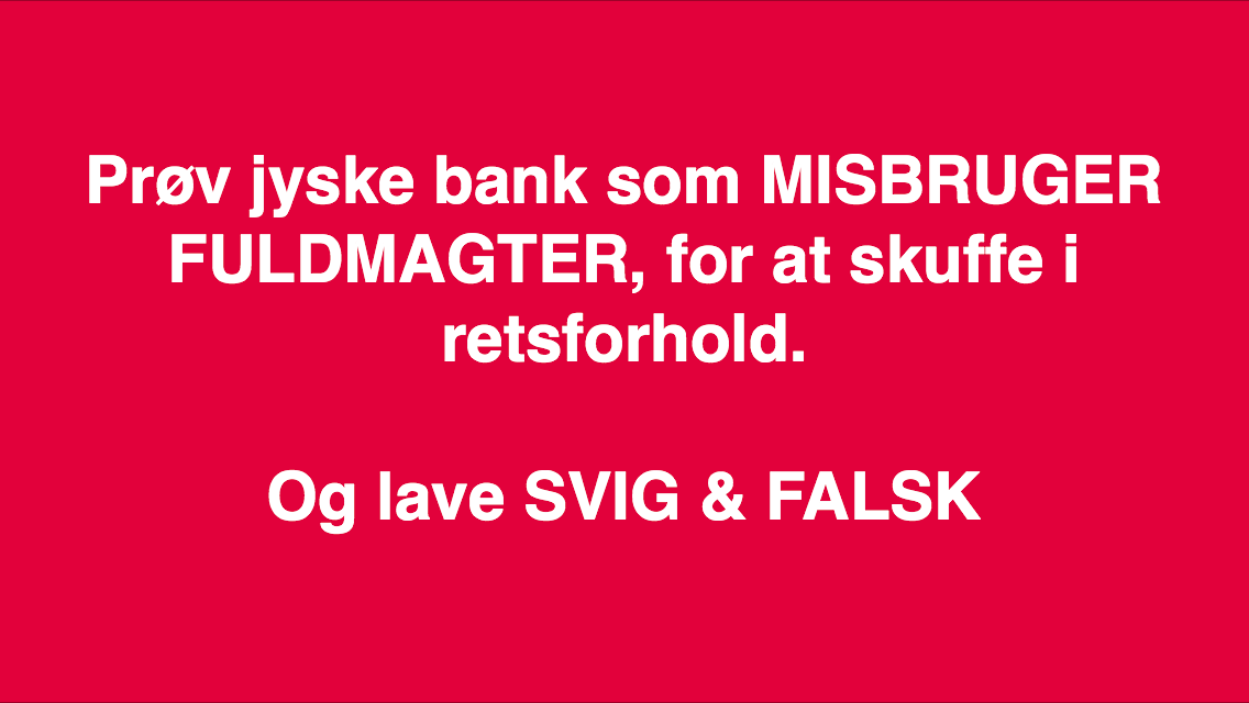 ANDERS DAM KUNNE UNDGÅ DISSE OPSLAG BARE VED AT TALE MED OG KUNDER. Medvirkende i sagen eller kender til sagen og ønsker ikke at rette fejl Fundament hæderlig ærlig åben retter fejl Nykredit jyske bank Advokat advokater strafferet øknomisk kriminelit Lund Elmer Sandager Michael Rasmussen CEO Nykredit Anders Christian Dam CEO Morten Ulrik gade Philip Baruch Mette Egholm Nielsen Birgit Bush Jyske bank erhverv Hillerød Helsingør Århus Aahus København Silkeborg Valby Østerbro Nicolai Hansen Anette Kirkeby Søren Woergaard Danske bank jysk Koncernledelse jyske bank Koncernbestyrelsen Sven Buhrkall Kurt Bligaard Pedersen Rina Asmussen Philip Baruch Jens A. Borup Keld Norup Christina Lykke Munk Haggai Kunisch Marianne Lillevang Koncerndirektionen Anders Dam Leif F. Larsen Niels Erik Jakobsen Per Skovhus Peter Schleidt Sagen historien om Nykredit og jyskebank handler om: Bedrageri Svindel Løgne Tyveri Underslæb Mandatsvig Svig Dokumentfalsk, At dække over forbrydelser At skjule forbrydelser Om at lyve over for retten udelukket for at kunne fortsætte bedrageriske forhold. Mercedes BMW Audi VW Ford Kia Pegeout Citroen biler for alle, billig bolig, billig GF forsikring PBS dankort visa, SUPERLÅN LÅN I LYSKE BANK