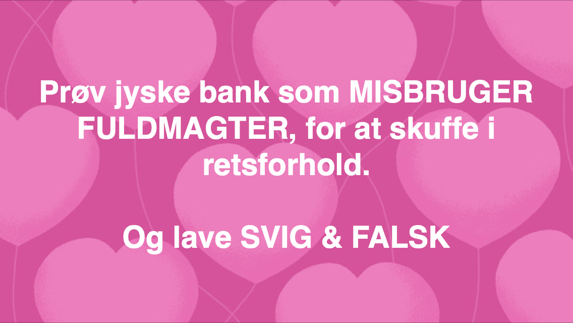 ANDERS DAM KUNNE UNDGÅ DISSE OPSLAG BARE VED AT TALE MED OG KUNDER. Medvirkende i sagen eller kender til sagen og ønsker ikke at rette fejl Fundament hæderlig ærlig åben retter fejl Nykredit jyske bank Advokat advokater strafferet øknomisk kriminelit Lund Elmer Sandager Michael Rasmussen CEO Nykredit Anders Christian Dam CEO Morten Ulrik gade Philip Baruch Mette Egholm Nielsen Birgit Bush Jyske bank erhverv Hillerød Helsingør Århus Aahus København Silkeborg Valby Østerbro Nicolai Hansen Anette Kirkeby Søren Woergaard Danske bank jysk Koncernledelse jyske bank Koncernbestyrelsen Sven Buhrkall Kurt Bligaard Pedersen Rina Asmussen Philip Baruch Jens A. Borup Keld Norup Christina Lykke Munk Haggai Kunisch Marianne Lillevang Koncerndirektionen Anders Dam Leif F. Larsen Niels Erik Jakobsen Per Skovhus Peter Schleidt Sagen historien om Nykredit og jyskebank handler om: Bedrageri Svindel Løgne Tyveri Underslæb Mandatsvig Svig Dokumentfalsk, At dække over forbrydelser At skjule forbrydelser Om at lyve over for retten udelukket for at kunne fortsætte bedrageriske forhold. Mercedes BMW Audi VW Ford Kia Pegeout Citroen biler for alle, billig bolig, billig GF forsikring PBS dankort visa, SUPERLÅN LÅN I LYSKE BANK
