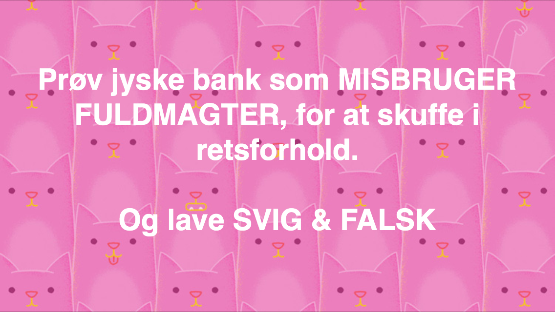 ANDERS DAM KUNNE UNDGÅ DISSE OPSLAG BARE VED AT TALE MED OG KUNDER. Medvirkende i sagen eller kender til sagen og ønsker ikke at rette fejl Fundament hæderlig ærlig åben retter fejl Nykredit jyske bank Advokat advokater strafferet øknomisk kriminelit Lund Elmer Sandager Michael Rasmussen CEO Nykredit Anders Christian Dam CEO Morten Ulrik gade Philip Baruch Mette Egholm Nielsen Birgit Bush Jyske bank erhverv Hillerød Helsingør Århus Aahus København Silkeborg Valby Østerbro Nicolai Hansen Anette Kirkeby Søren Woergaard Danske bank jysk Koncernledelse jyske bank Koncernbestyrelsen Sven Buhrkall Kurt Bligaard Pedersen Rina Asmussen Philip Baruch Jens A. Borup Keld Norup Christina Lykke Munk Haggai Kunisch Marianne Lillevang Koncerndirektionen Anders Dam Leif F. Larsen Niels Erik Jakobsen Per Skovhus Peter Schleidt Sagen historien om Nykredit og jyskebank handler om: Bedrageri Svindel Løgne Tyveri Underslæb Mandatsvig Svig Dokumentfalsk, At dække over forbrydelser At skjule forbrydelser Om at lyve over for retten udelukket for at kunne fortsætte bedrageriske forhold. Mercedes BMW Audi VW Ford Kia Pegeout Citroen biler for alle, billig bolig, billig GF forsikring PBS dankort visa, SUPERLÅN LÅN I LYSKE BANK